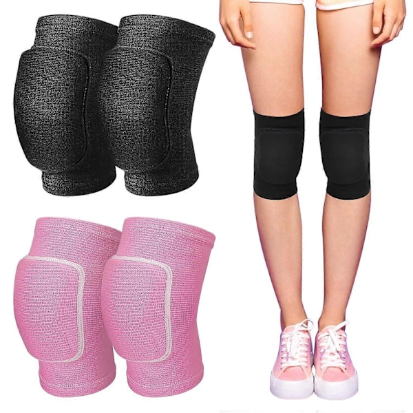 2 par stretchiga dansknäskydd - Knäskydd för dans och sport