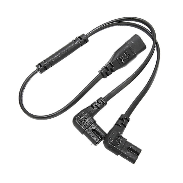 IEC320 C8 til Dobbelt C7 Kabel Han til Hun 1 ind 2 ud AC Strømsplitter Kabel til LCD Skærm Bordlampe 100250V 2024THO