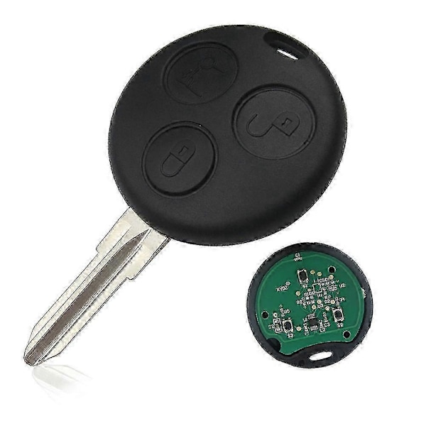 433.92mhz 3 Knappar Smart Fjärrnyckel För Benz Smart Fortwo Forfour Roadster - JV