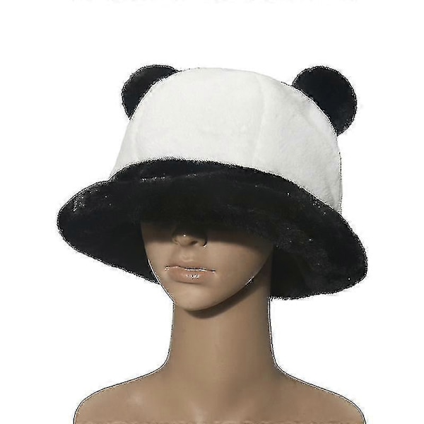 jkw Söt Panda Fiskehatt Höst Och Vinter Plysch Öronskydd Bucket Hatt Varm Hatt Alla Hjärtans Dag Presenter 2024THO