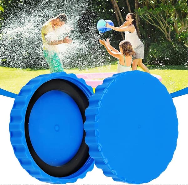 Poolplugg 2-pack för utomhuspooler O-formad ring Förtjockad tätningspackning Skimmerpropp Vinterpluggset