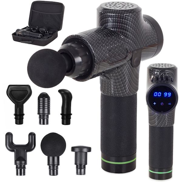 Massage Gun - LCD Display, Cordless with Case