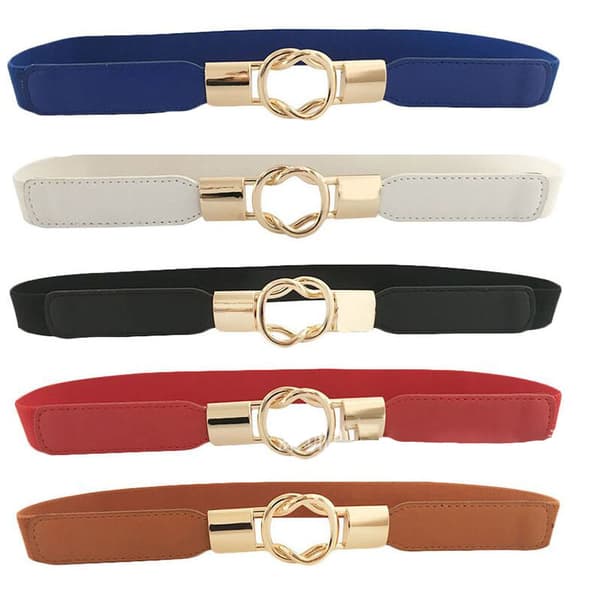 Elastic Belt for Women, 5-pack