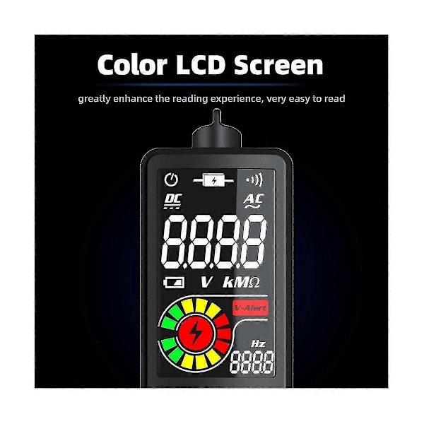 S1cl Tester LCD 3-resultaters Display AC Detektor Berøringsfri Med Justerbar Følsomhed Multimeter