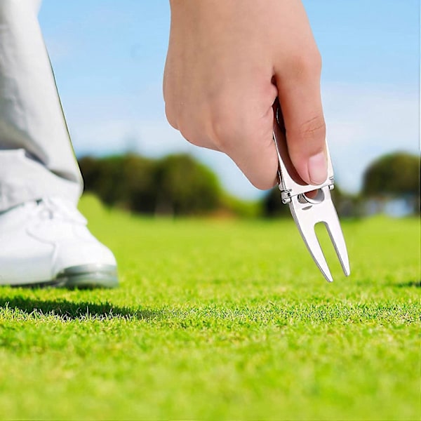 Magnetisk Cigarrhållare Golf Divot Marker Verktyg Bärbar Golfvagn Cigarrhållare Clip Multifunktionell Golf