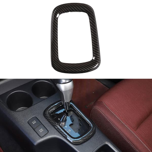 För 2015-2021 Bil Center Control Frame Cover Trim Kolfiber