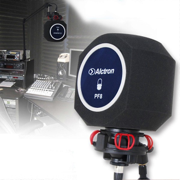 Inspelningsfilter Alctron Pf8 Studiomikrofonskärm Akustisk Svamp Ljudisolerad