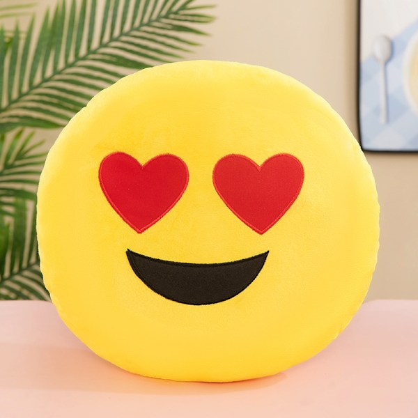 32CM Söpö Kawaii Hymiöt Pyöreä Pehmotyyny Pehmeä ja Luova Lahja Hymiötyyny lelu 12