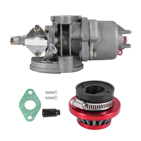 Kaasutin Carby + Punainen Ilmansuodatin + Pinnoite 2-tahti 47Cc 49Cc Moottorin Osia Mini Moto Lapset Atv Qu