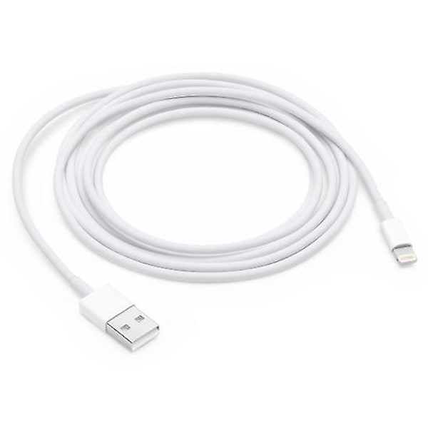 Lightning-kabel kompatibel med iPhone & iPad, 2 meter, Vit - CE-certifikat 2024THO