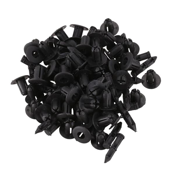 6mm X 12mm Plastnitar Bil Push Clips 50 st
