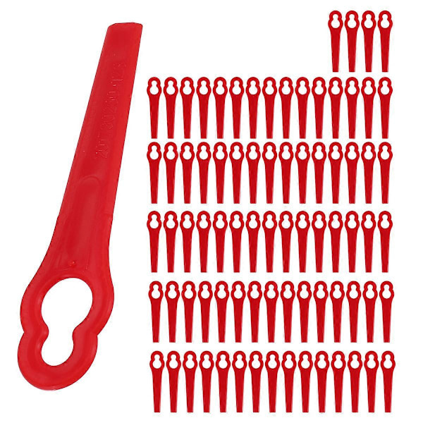 80 stk. 8,3 cm Plastgress Trimmer Blad Erstatning Gressklipper for Bosch Einhell Plen
