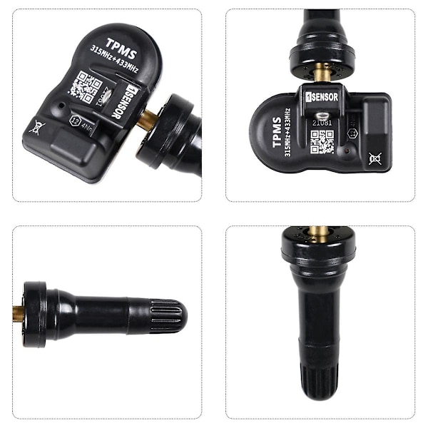 Programmerbar MX-sensor 315MHz+433MHz 2 i 1 Däcktrycksövervakningssystem Universal Redigerbar TPMS-verktyg För-AUTEL