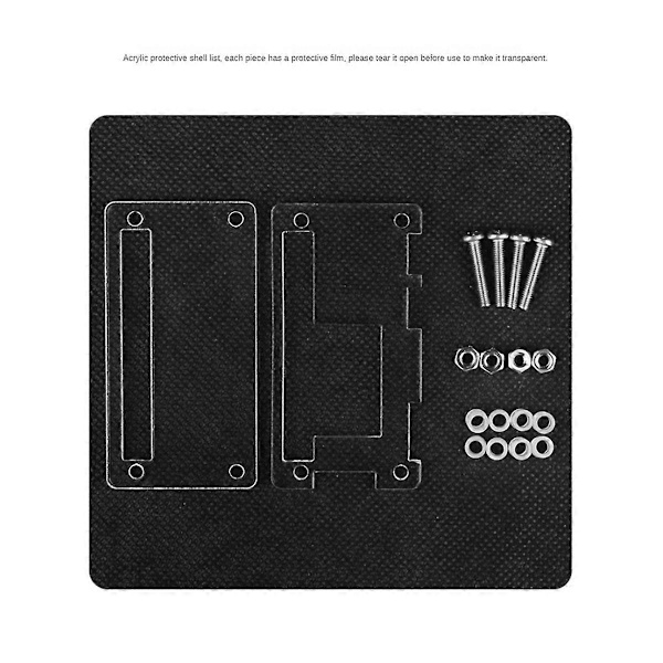 Akryl Case för Zero 2W Zero 2W Moderkort Skyddande Case Kompatibel med Värmekylare