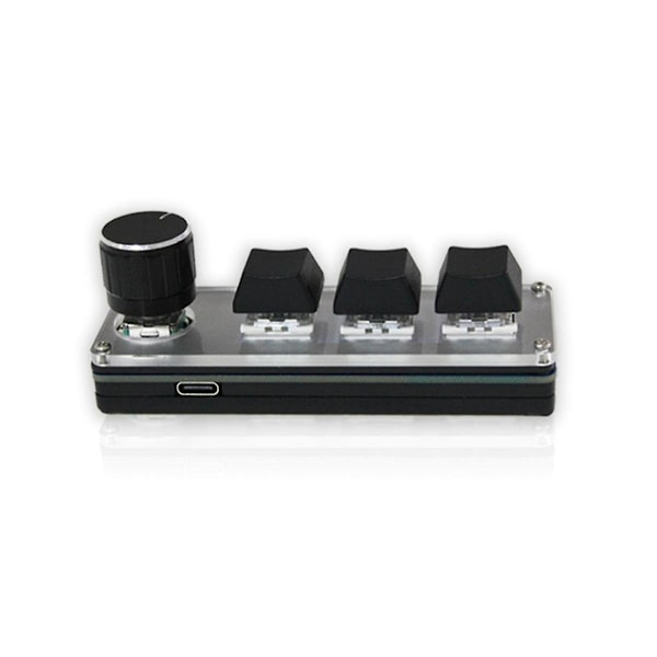 3 Taster Trådløst Tilpassbart Tastatur 2.4g Usb 2 Moduser Multifunksjonelt Bærbart Hot-swappable Taster
