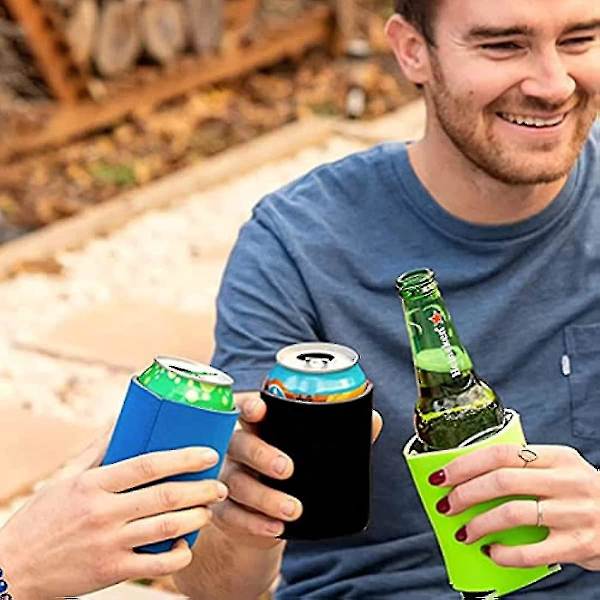 Drikkedåser 12-pak Isolerede Øl Drikkedåse Køler Ærme Dæksler  Sammenklappelige Genanvendelige Drik Coke Ærme Dæksler Til Hjem Kontor Bar Fødselsdag Bryllupper Fest