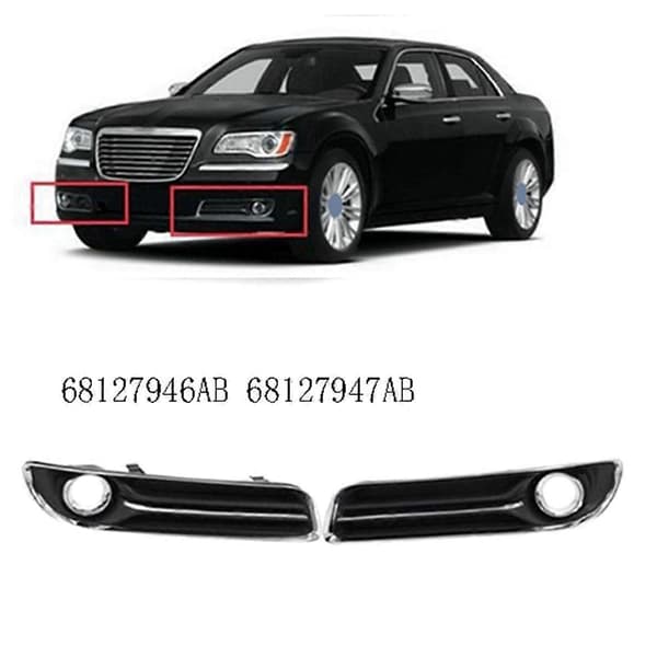 Frontfanger Tåkelys Deksel Krom for Chrysler 300 2011-2014 Tåkelysramme Trim 68127946AB 681279