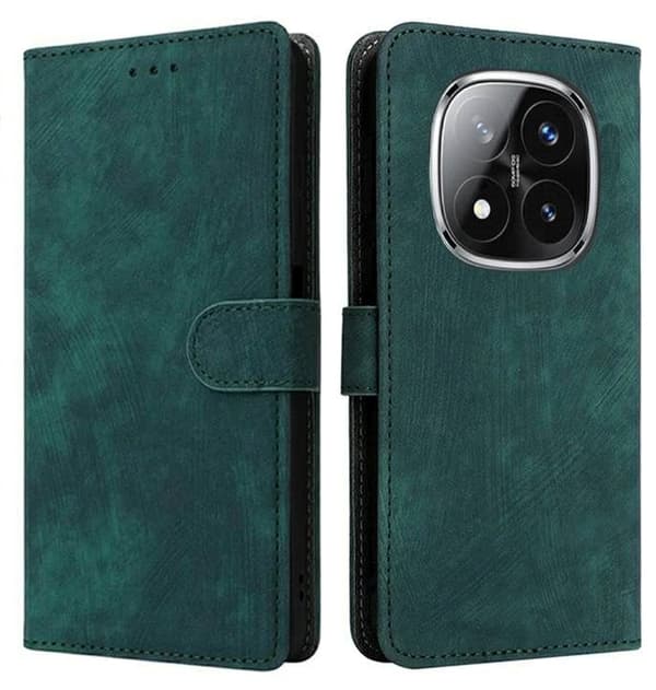 RFID Wallet Case for Xiaomi Redmi Note 14 Pro 5G / POCO X7 5G Green