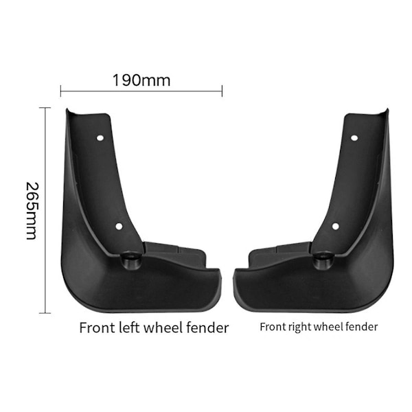 Bilskärmar för 2023 Mud Guard Flap Splash Flaps Mudflapor Tillbehör