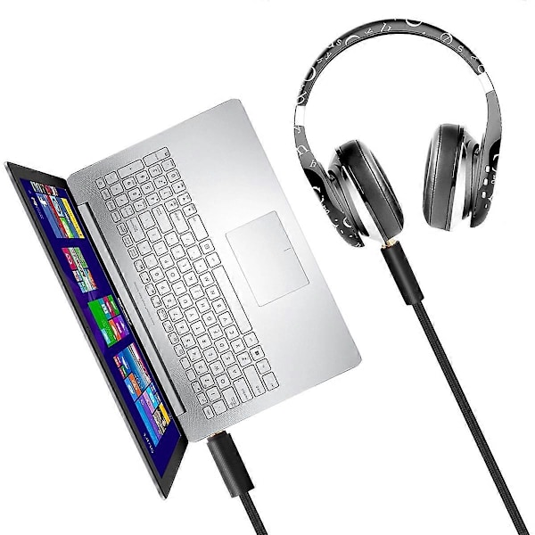 2M Kannettava kuulokekaapeli äänijohto Logitech GPRO x G233 G433 -kuulokkeille, kuulokemikrofonin lisävaruste