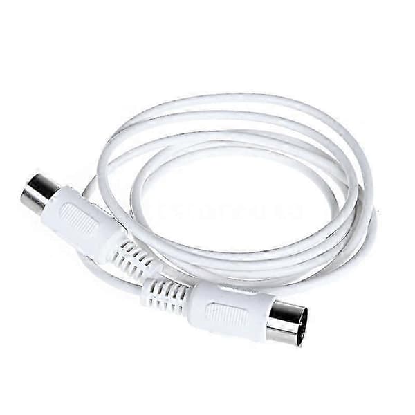 5 Pin Midi Din Kabel Han Til Han / 3m Hvid