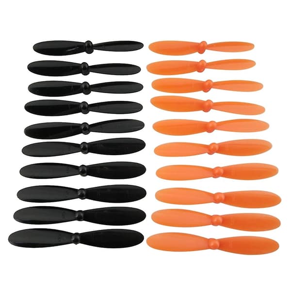 20 stk. propeller luftskrue erstatning til Hubsan X4 H107 tilbehør sort+orange