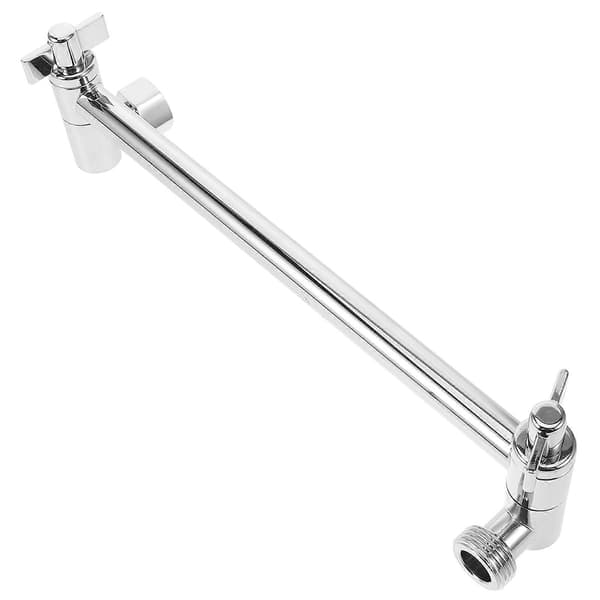Duschförlängningsrör Rund Justerbar Duschförlängningsstång För Badrumsinstallation Silver Hållbar 1-pack