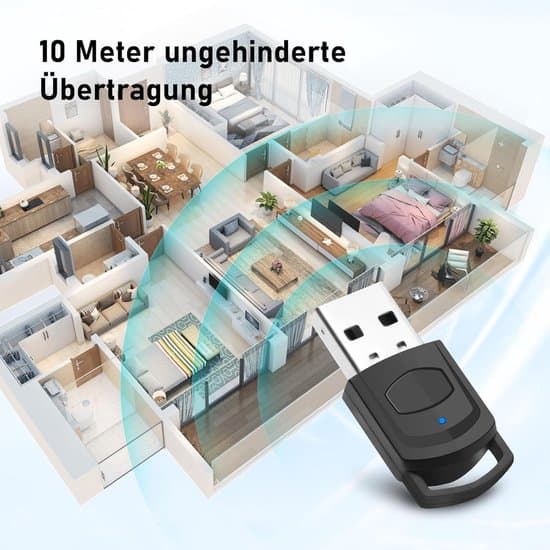 Bluetooth 5.0 USB-lydadapter for PS5/PS4/PC - Bluetooth-adapter med minimikrofon, plug and play.