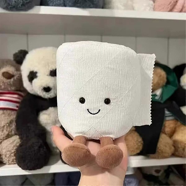 Plush och charmig toalettpappersdocka - Rolig och söt docka som present