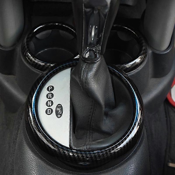 för Mini Cooper R50 R52 R53 2004 2003 2002 2001 Konsol Växelspaksring Ram Växelspakspanel Trimskydd Interiör Dammskyddsring
