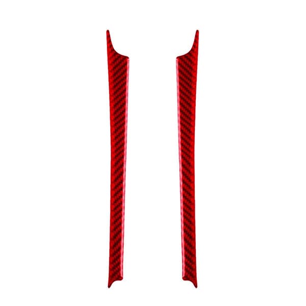 Rød Karbonfiber Girskift Sidepanel Deksel Trim for - W204 2007-13