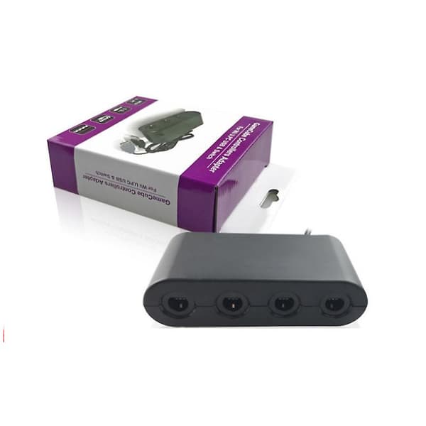 4-Port Kontrolleradapter for Nintendo GameCube til Switch & Wii U & PC