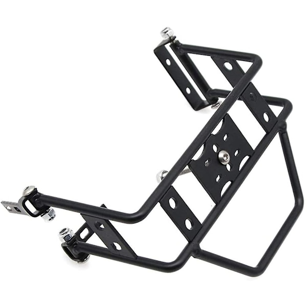 Metall Bakre Reservehjulsholder Reservehjulstativ for TRX4 SCX10 90046 90047 RC Crawler Bil (Svart)
