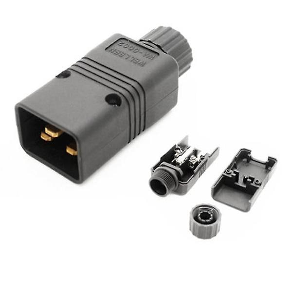 UPS Strömkabel IEC Hane C20 Kontakt Sladd Återkopplingsbar 16A / 250V Användbar