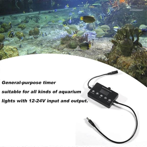 Smart LED Akvarielys Controller Dæmper Modulator Fisketank Lys Controller og Dæmper 2024THO