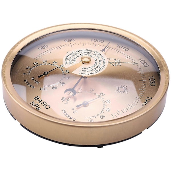Veggmontert Hjemmeværstasjon med Barometer, Termometer og Hygrometer