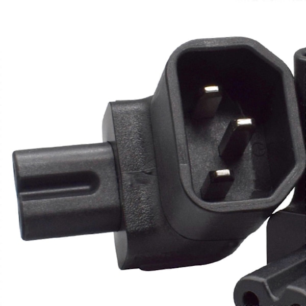 IEC320 C14 til C7 Strømadapter PVC Konverter til Ups Stik Server Computer