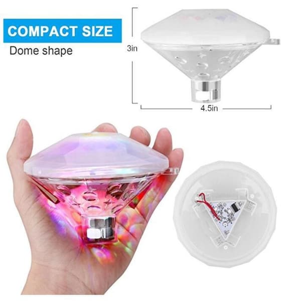 Flydende Pool Lampe LED Dam Lys Bade Undervandslys