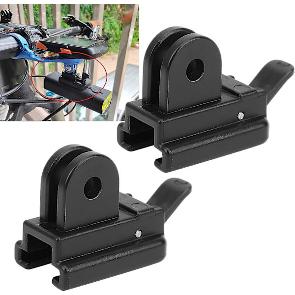 Pyörän Valonpidike Adapteri, Pyörän Taskulampun Kiinnitys Pidike Pyörän Päälampun Pidike 2kpl (Kaksijalkaisen Ripustuslampun Pidike Walker Xoss Xl400 Lumens 1kpl)