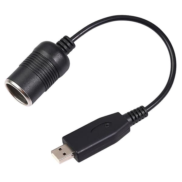 Kablet Controller Konverter Adapter USB Port til 12V Cigarettænder Stik Hun Strømkabel til Strøm