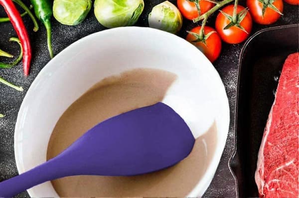 Non-stick silikonspatlar för matlagning Ba (lila)