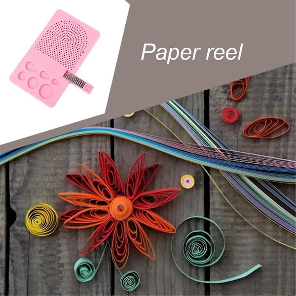 Guide Quilling Board Bærbar Quilling Strikkebrett Papir Grid Guide Viklingsskive med Pins Stora