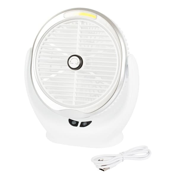 Rechargeable Wireless Portable Table Fan White