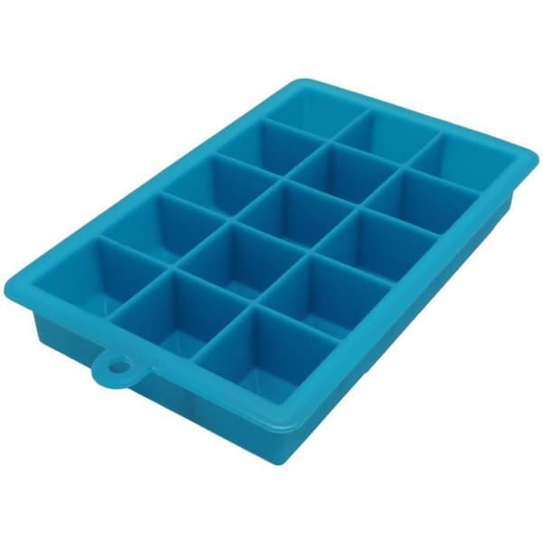 Isbitform for hjemmebruk - Matkvalitetssilikon - 2 stykker - 15 kuber à 3,3 cm