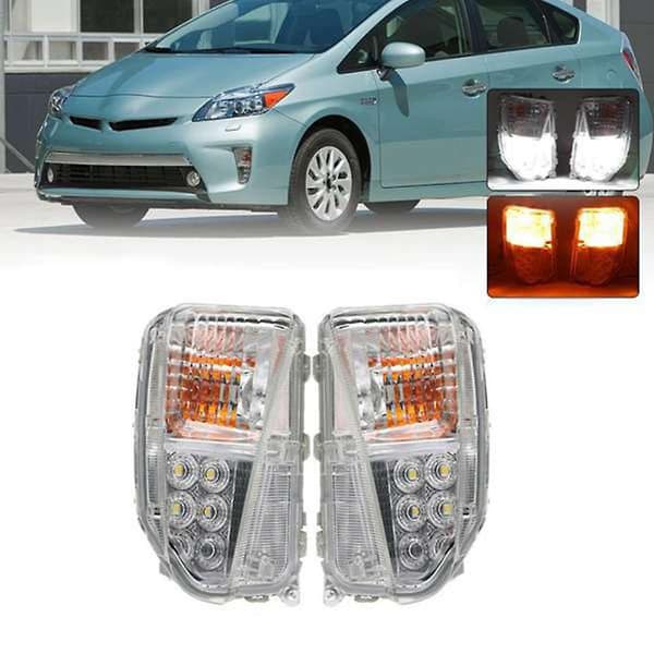 LED Bil Høyre Front Bumper Tåkelys DRL Dagkjørelys For Prius Zvw30 2012-2015