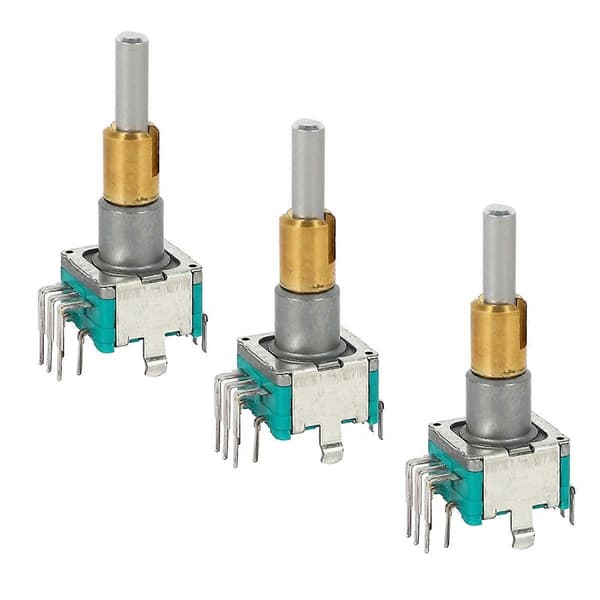 3 st EC11EBB24C03 Dubbelaxlig Encoder med Brytare 30 Positioneringsnummer 15 Pulspunkt Handtag 25mm