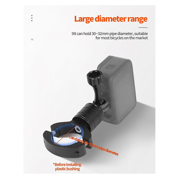 For Gopro12 Kameraer 360 Rotasjon Hurtig Demontering Metall Styreklemme Hurtiginstallasjon F