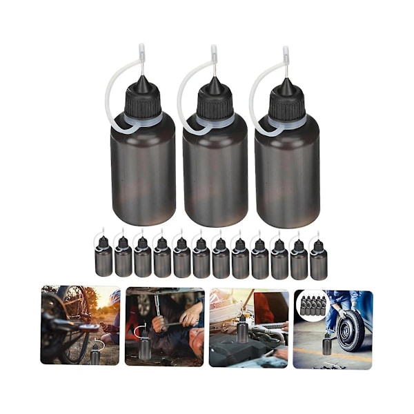 30ML/1Oz Limflaskor 24st Bärbara Spetsflaskor Spetsig Mun Lim Applikatorflaskor Vattenflaska
