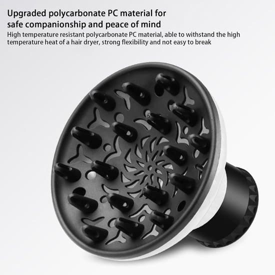 Hair Dryer Diffuser | Universal Hair Dryer Diffuser Attachment | Hair Dryer Diffuser - Adjustable Attachment for Hair Dryer - Suitable for Superior Quality