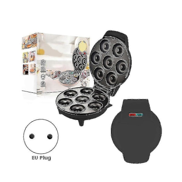 Elektrisk Mini Donut Maskine Non-stick Belagt Morgenmad Snacks Desserter Køkkenapparat 220v 2024THO